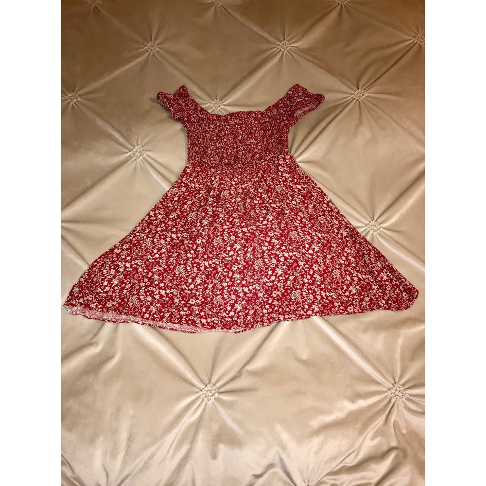 YI SHANG Off the Shoulder Floral Mini Dress